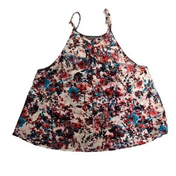 Floral Pattern Flowy Tank Top - Size Small - Picture 2 of 2